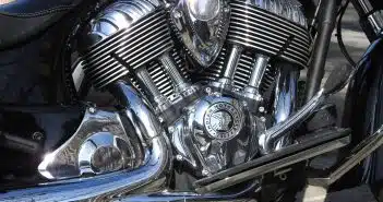 black and silver motorcycle engine