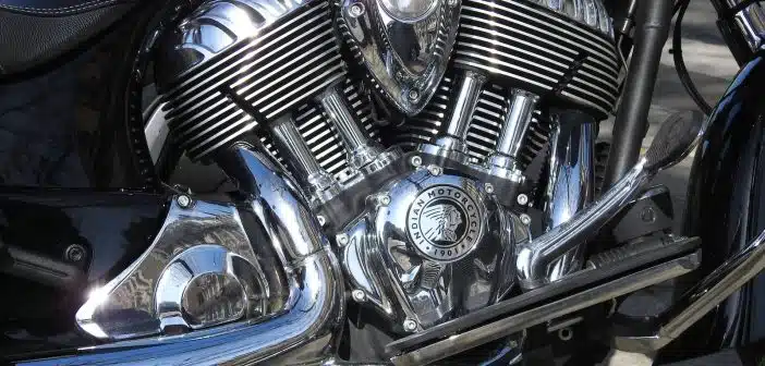 black and silver motorcycle engine