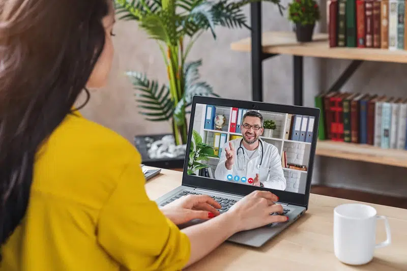 La téléconsultation avec un psychiatre