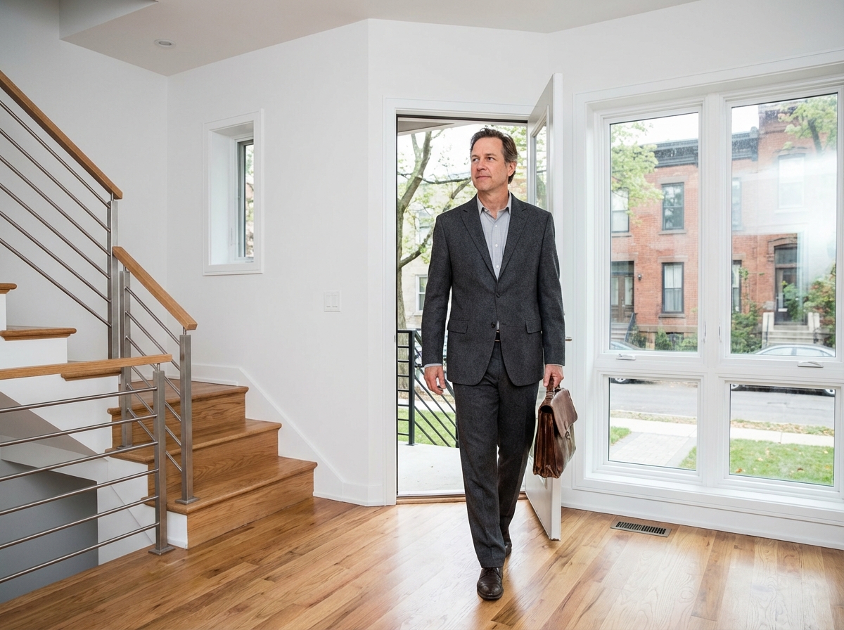 Homme en costume dans l