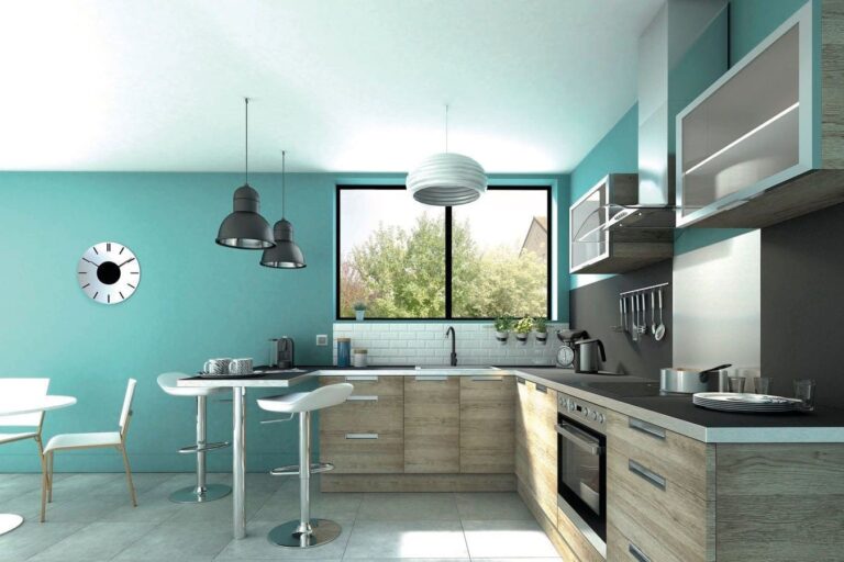 Quelle couleur de peinture pour une cuisine en bois clair ?  SDN Rennes